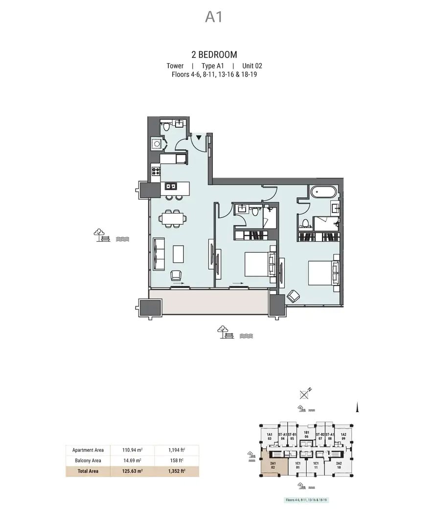 Peninsula Five floor plan 3