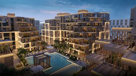 Arisha Terraces Dubai — QUBE Development off plan in Dubai Studio City