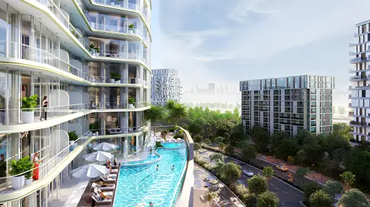 Celesto Tower 3 — Tarrad Development off plan in Dubai Land Residence Complex (DLRC)
